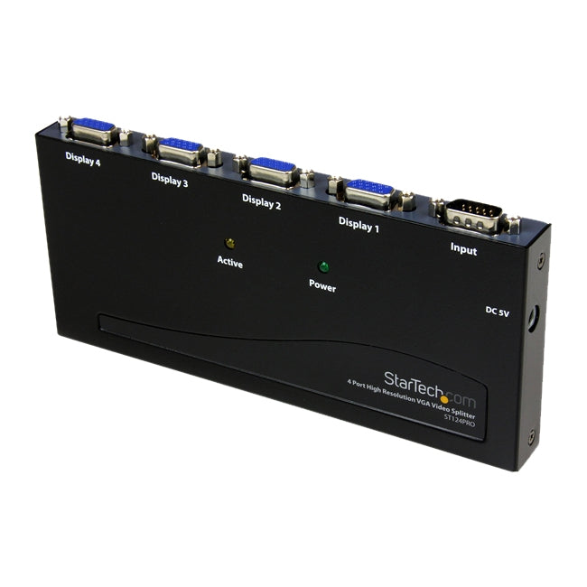 StarTech 4 PORT HIGH RES VGA VIDEO SPLITTER StarTech 4 PORT HIGH RES VGA VIDEO SPLITTER